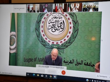 الأمين العام لجامعة الدول العربية أحمد أبو الغيط في كلمته الافتراضية أمام الجلسة الطارئة لبحث أحداث القدس، 11 مايو 2021 