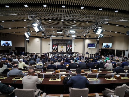 جانب من إحدى جلسات البرلمان العراقي - 23 يونيو 2022 - REUTERS