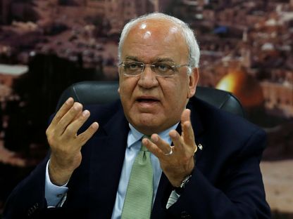 صائب عريقات، أمين سر اللجنة التنفيذية لمنظمة التحرير الفلسطينية - REUTERS
