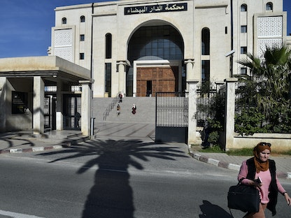 محكمة الدار البيضاء في العاصمة الجزائرية الجزائر- 18 فبراير 2021 - AFP