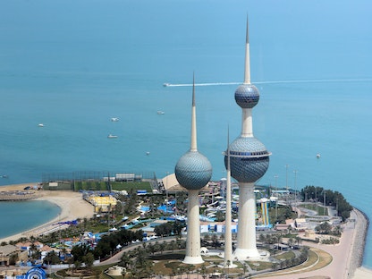 أبراج الكويت من أبرز معالم العاصمة، 3 أبريل 2018 - AFP