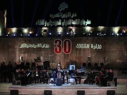 المطربة الأردنية زين عوض في افتتاح الدورة 30 لمهرجان قلعة صلاح الدين للموسيقى والغناء - facebook/CairoOperaHouse