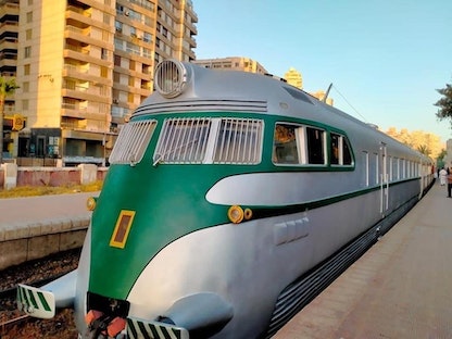 القطار الملكي في مصر بعد ترميمه وتسييره من القاهرة إلى الإسكندرية - وزارة النقل المصرية