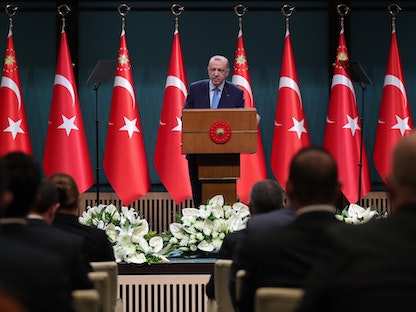 الرئيس التركي رجب طيب أردوغان  - Twitter@tcbestepe_ar