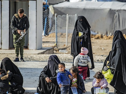 مخيم الهول للاجئين شمال سوريا 21 ديسمبر 2020. - AFP