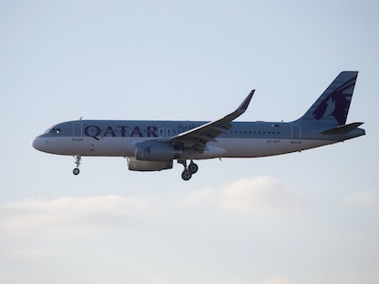 طائرة تابعة للخطوط الجوية القطرية- 13 فبراير 2022 - REUTERS