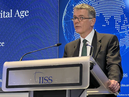 رئيس جهاز الاستخبارات الخارجية البريطانية (إم آي 6) ريتشارد مور - 30 نوفمبر 2021 - Twitter/@IISS_org