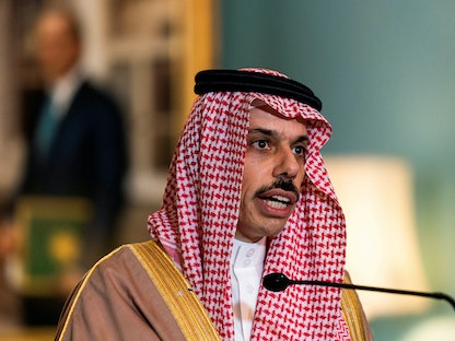 وزير الخارجية السعودي الأمير فيصل بن فرحان في واشنطن - REUTERS