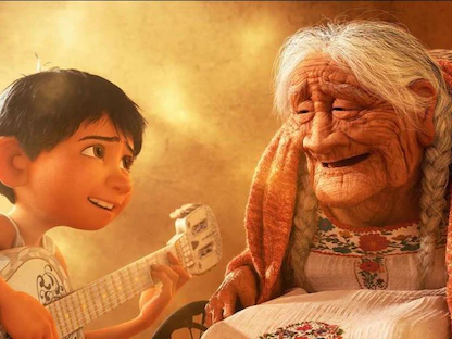 مشهد من فيلم الرسوم المتحركة  Coco  - instagram/pixarcoco