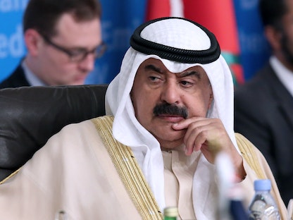 نائب وزير الخارجية الكويتي، خالد الجار الله، خلال مؤتمر دولي ضد داعش استضافته الكويت في 2016 - AFP