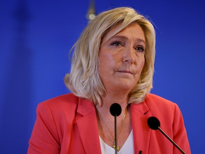  زعيمة اليمين المتطرف الفرنسي مارين لوبان - AFP