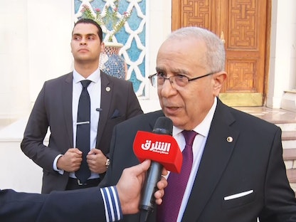 وزير الخارجية الجزائري رمطان لعمامرة خلال حديثه مع "الشرق" في القاهرة - سبتمبر 2022 - "الشرق"