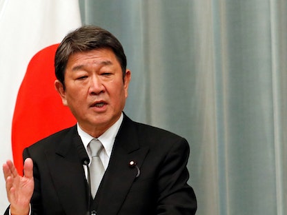 وزير الخارجية الياباني توشيميتسو موتيجي. - REUTERS
