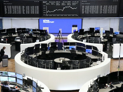 بورصة داكس في فرانكفورت، ألمانيا - REUTERS