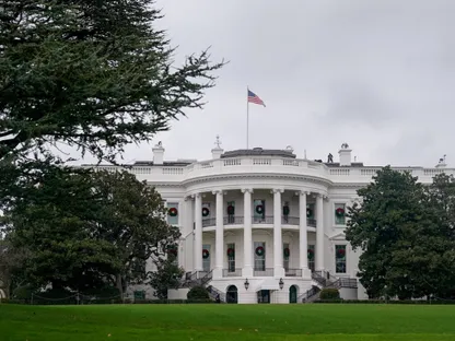 لقطة للحديقة الجنوبية للبيت الأبيض، واشنطن. - REUTERS