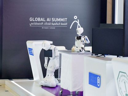 جانب من فعاليات قمة الذكاء الاصطناعي التي أقيمت في الرياض. 12 سبتمبر 2022 - twitter/globalaisummit