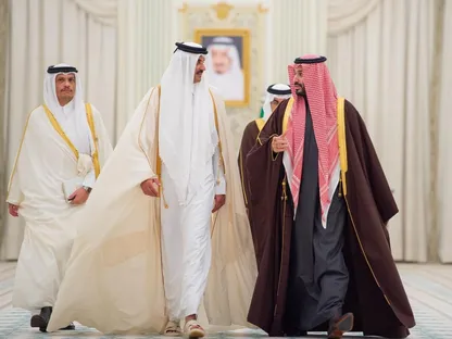 ولي العهد السعودي وأمير قطر يرأسان الاجتماع الثامن لـ"مجلس التنسيق" المشترك