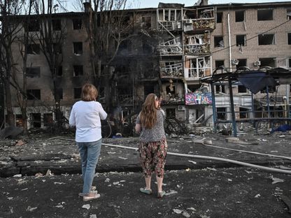 مبنى سكني تعرض لقصف روسي في منطقة زابوريجيا. 30 أغسطس 2025 - REUTERS