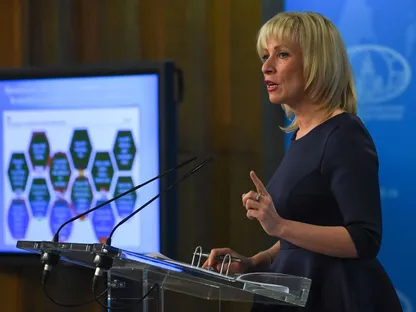 المتحدثة باسم وزارة الخارجية الروسية ماريا زاخاروفا - AFP