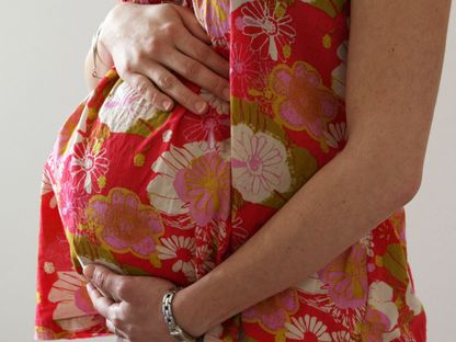 امرأة حامل - صورة غير مؤرخة - REUTERS
