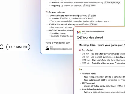 خدمة جديدة من جوجل تنظم المهام اليومية.. المواعيد وسداد الإيجار