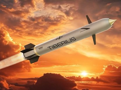 صورة تعبيرية لصاروخ Sceptre TRBM 155HG من شركة Tiberius Aerospace وهو أول منتج دفاعي لها - tiberius.com
