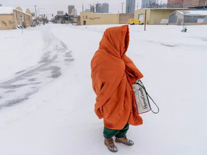 عاصفة ثلجية تضرب مدينة أوكلاهوما. 24 يناير 2026 - REUTERS