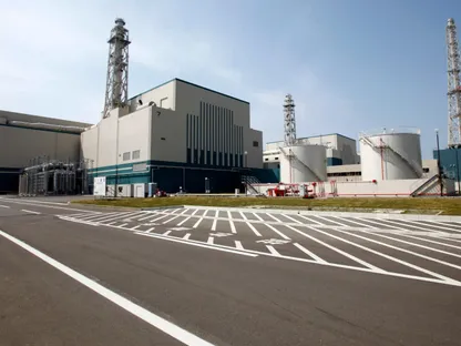 المفاعل رقم 7 لشركة طوكيو للطاقة الكهربائية (تيبكو) في محطة كاشيوازاكي كاريوا النووية في اليابان. 9 مايو 2009. - reuters