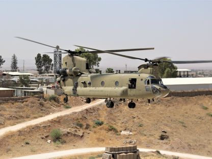 صورة غير مؤرخة لطائرة هليكوبتر أميركية في سوريا - centcom.mil