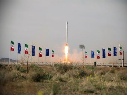 لحظة إطلاق القمر الصناعي الإيراني "نور 3" إلى الفضاء. 27 سبتمبر 2023 - X@Tasnimnews_EN
