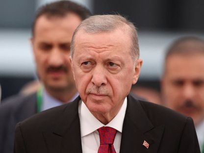 الرئيس التركي رجب طيب أردوغان يحضر قمة مجموعة العشرين في ريو دي جانيرو بالبرازيل. 19 نوفمبر 2024 - Reuters