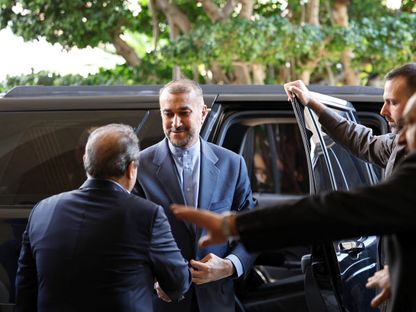 وزير الخارجية الإيراني حسين أمير عبد اللهيان في العاصمة اللبنانية بيروت. 13 أكتوبر 2023 - AFP