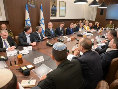 جانب من اجتماع الحكومة الإسرائيلية. 9 أكتوبر 2025 - x/IsraeliPM_heb