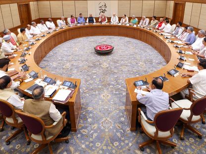 الاجتماع الأول لمجلس الوزراء الهندي في العاصمة نيودلهي. 10 يونيو 2024 - AFP