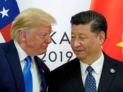 الرئيس الأميركي دونالد ترمب يلتقي الرئيس الصيني شي جين بين في قمة قادة مجموعة العشرين في أوساكا باليابان. 29 يونيو 2019 - Reuters