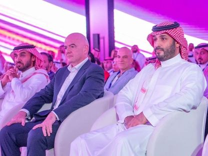 وليّ العهد السعودي الأمير محمد بن سلمان خلال إطلاق كأس العالم للرياضات الإلكترونية، الرياض. 23 أكتوبر 2023 - X/@spagov