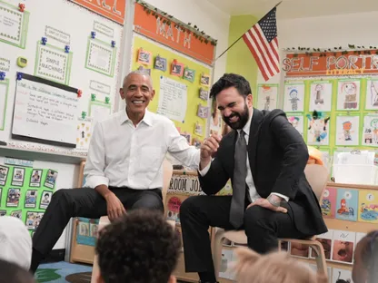 ممداني وأوباما يلتقيان وجهاً لوجه بمركز لرعاية الأطفال في نيويورك