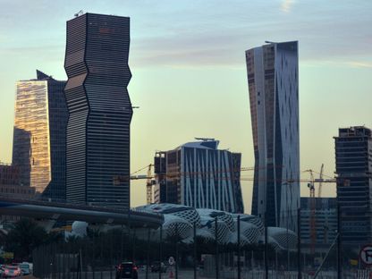 جانب من مركز الملك عبدالله المالي في العاصمة السعودية الرياض. 16 ديسمبر 2020 - AFP