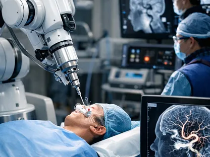 روبوت جراحي صيني يجري مهمة دقيقة داخل المخ في وقت قياسي