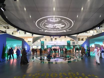 جانب من جناح وزارة الحرس الوطني بمعرض الدفاع العالمي في العاصمة الرياض، السعودية. 4 فبراير 2024 - twitter/sanggovsa
