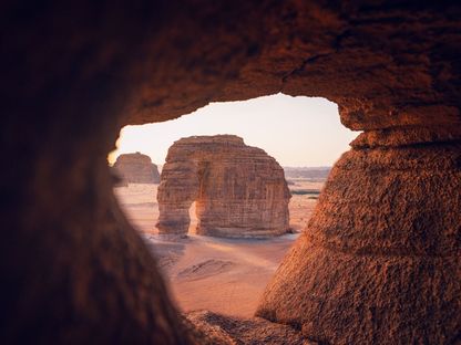 جانب من الاستوديوهات المفتوحة في منطقة العلا شمال غرب السعودية - المكتب الإعلامي لفيلم العلا