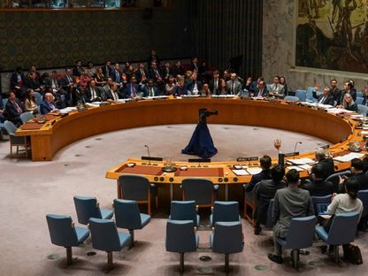 صورة لاجتماع مجلس الأمن الدولي في مدينة نيويورك. 24 فبراير 2025 - Reuters