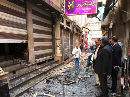 مصر.. ضحايا ومصابون في حريق معرض ملابس في المنصورة