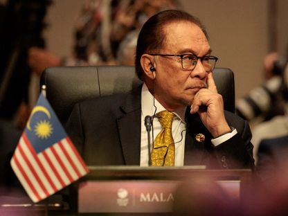 رئيس وزراء ماليزيا أنور إبراهيم يحضر القمة السادسة والعشرين لآسيان والصين في جاكرتا. 6 سبتمبر 2023 - AFP