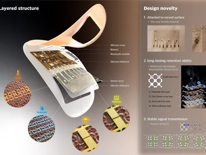 رسم تصوّري للجلد الإلكتروني "Skinsight" لقياس شيخوخة الجلد - (Amorepacific)