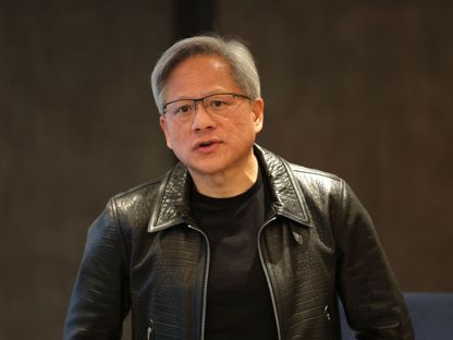 جنسن هوانغ المؤسس المشارك لشركة إنفيديا خلال مؤتمر في سنغافورة، 6 ديسمبر 2023 - Bloomberg