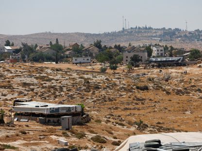 مستوطنة إسرائيلية قرب الخليل في الضفة الغربية التي تحتلها إسرائيل. 22 يوليو 2025 - REUTERS