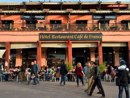 مقهى فرنسا في مراكش. 9 فبراير 2017 - AFP