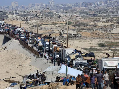 طريق الآلام في غزة.. مشهد يلخص مأساة النزوح