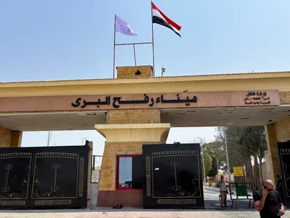 معبر رفح البري من الجانب المصري. 11 أغسطس 2025 - Reuters